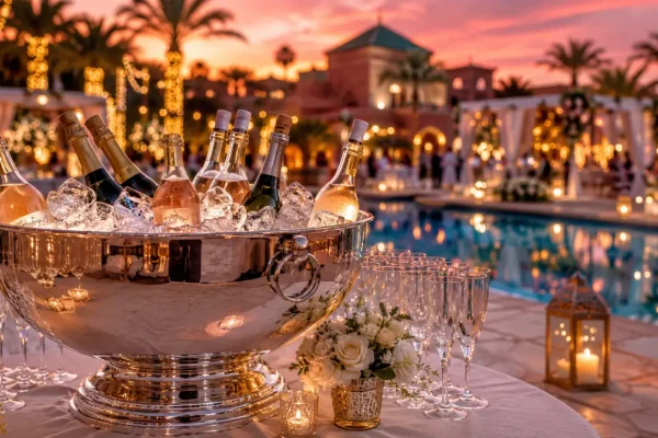 Glaçons pour mariages et réceptions à Marrakech